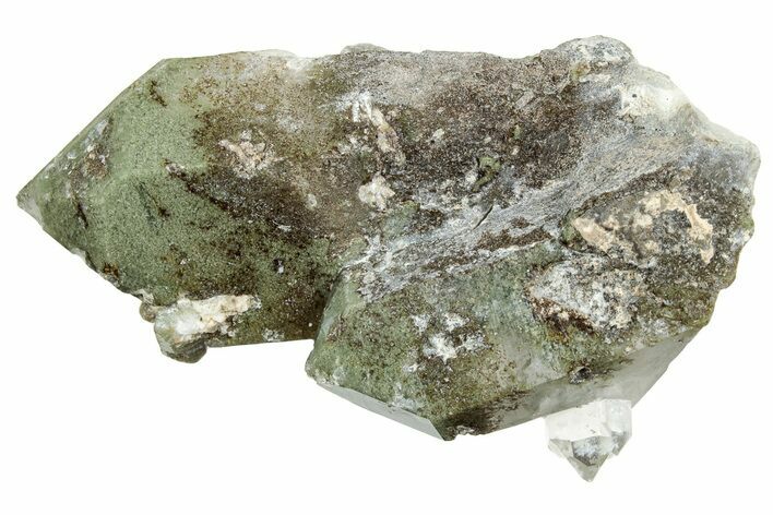 Chlorite Included Quartz Crystal Cluster - Pakistan #244305
